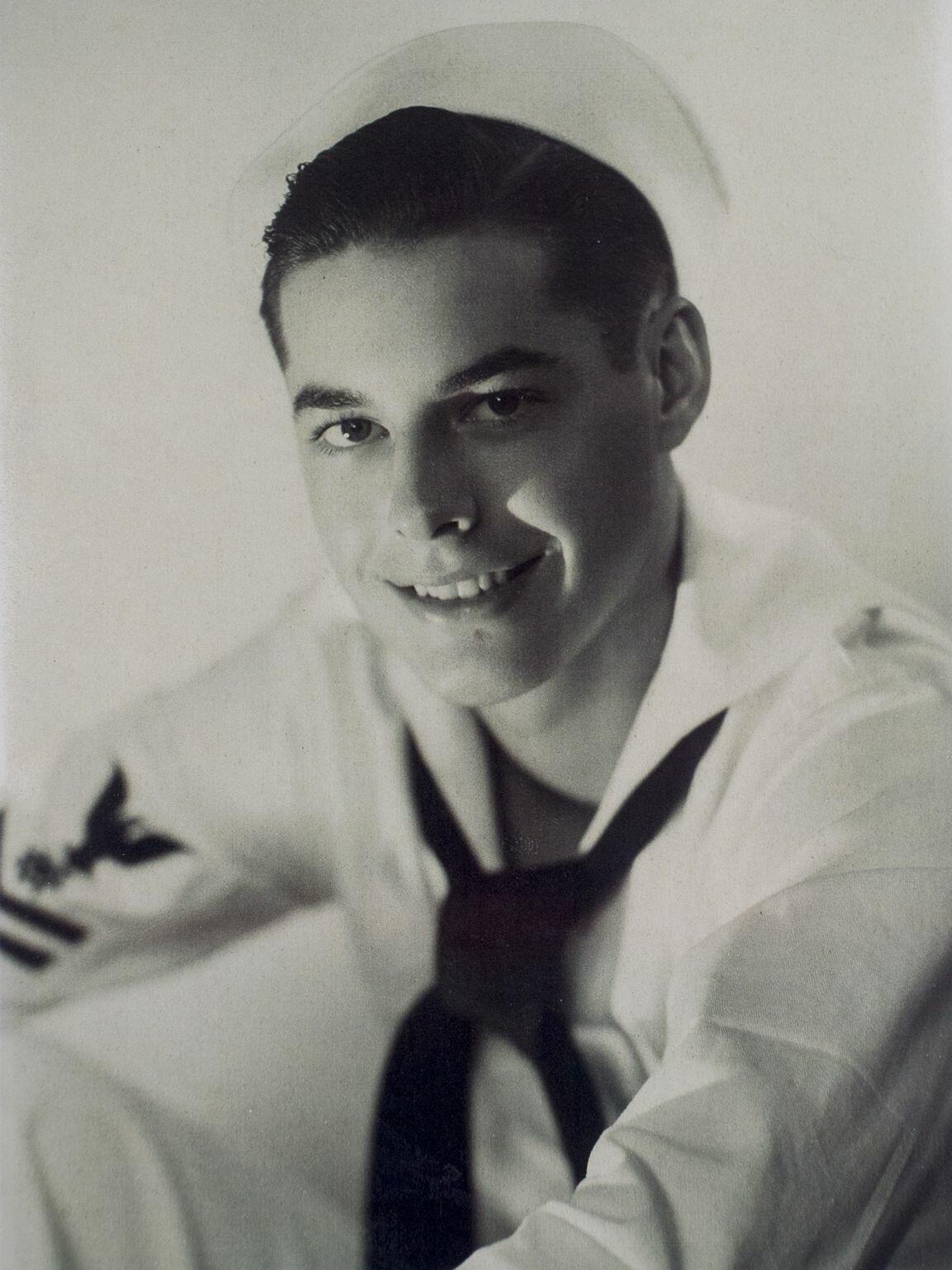 Lou Conter's Naval enlistment photo.