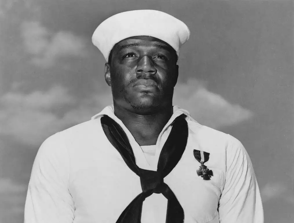 Pearl Harbor hero Doris "Dorie" Miller was among the more than 700 men lost when USS Liscome Bay was sunk by a Japanese torpedo