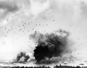 Anti Aircraft firing during the Pearl Harbor Attack