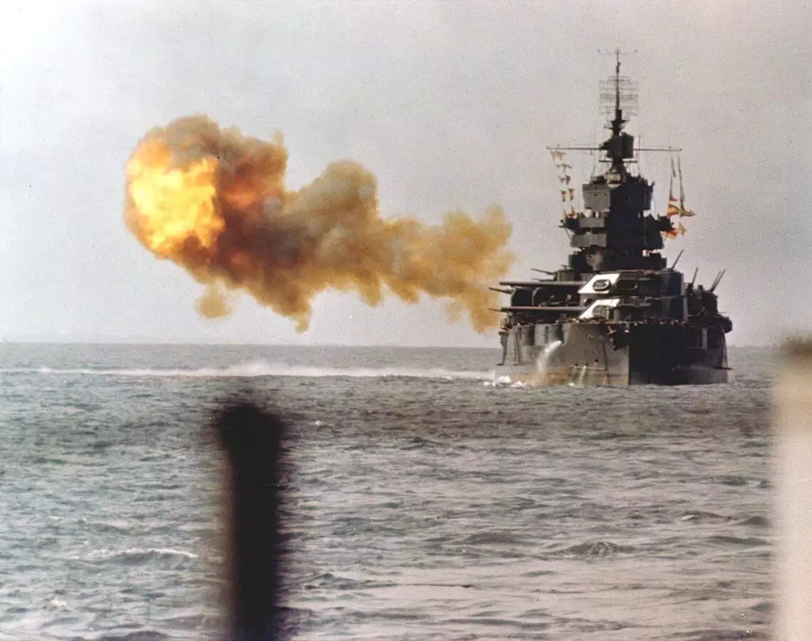 War in the Pacific Explosion of the USS Lexington (CV-2)