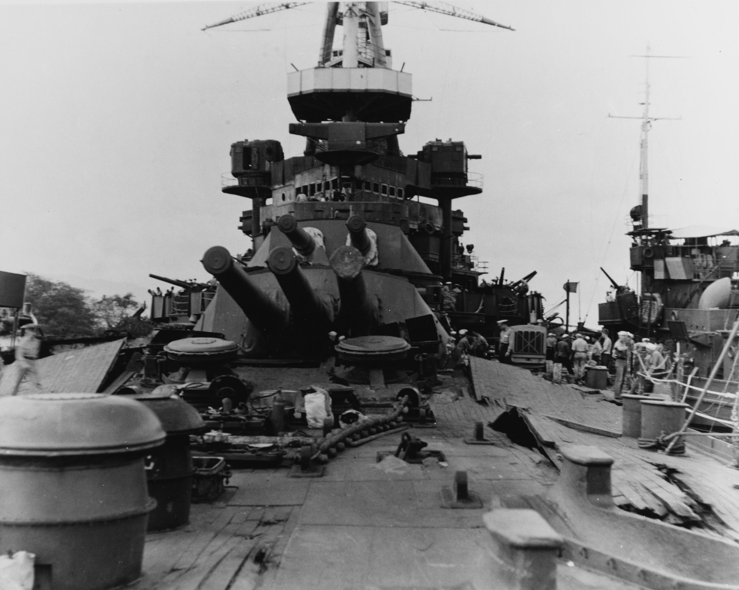 USS Nevada Bow damage after Pearl harbor attack.jpg