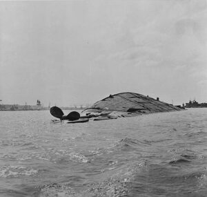 Capsized USS Oklahoma