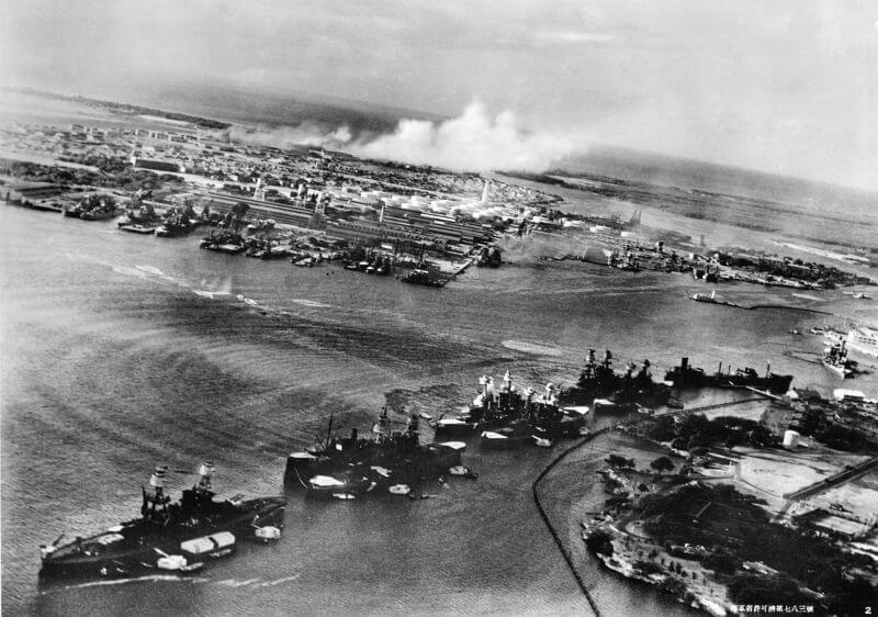 Battleship Row, 7 December 1941