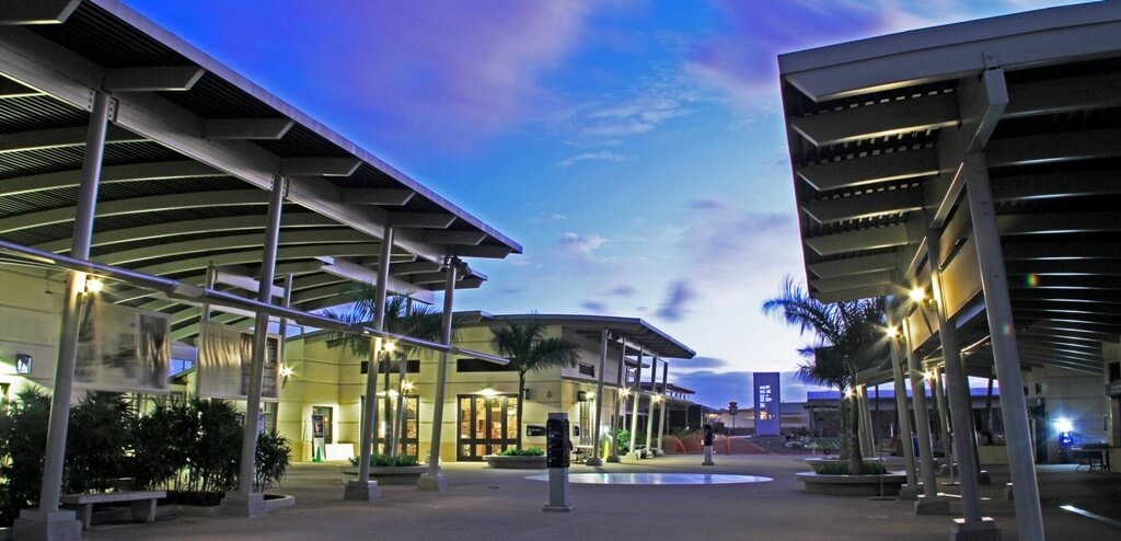 Sunset set at the Pearl Harbor Visitor Center