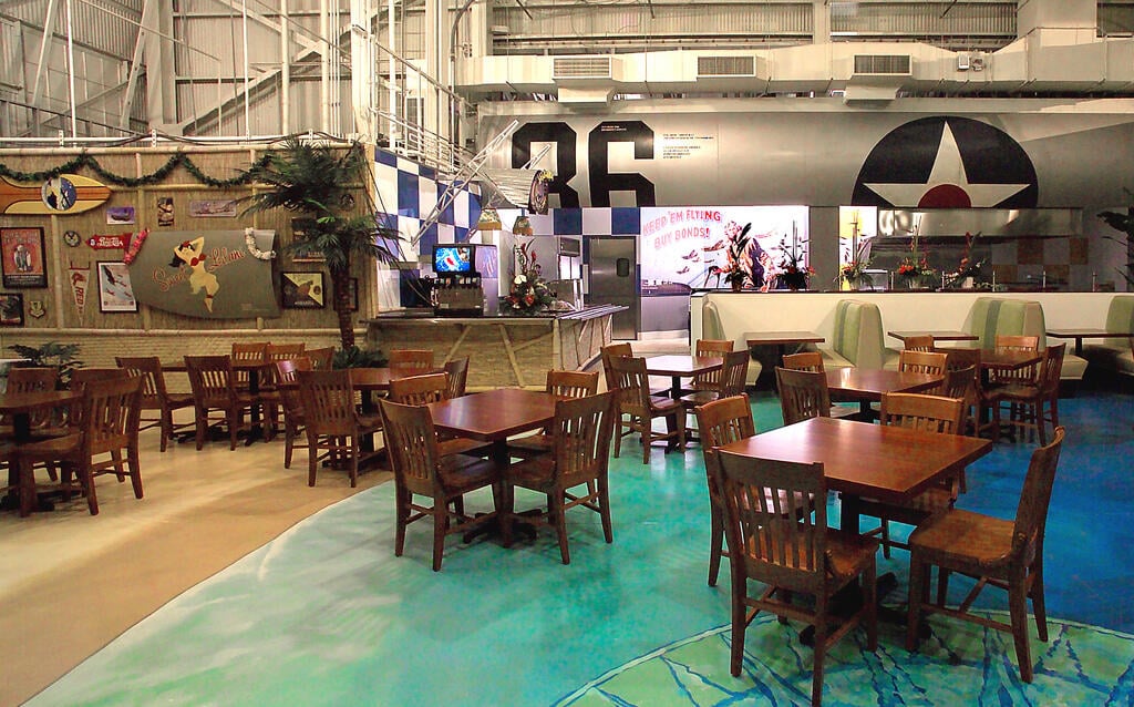 Laniakea Cafe inside the Pearl Harbor Aviation Museum